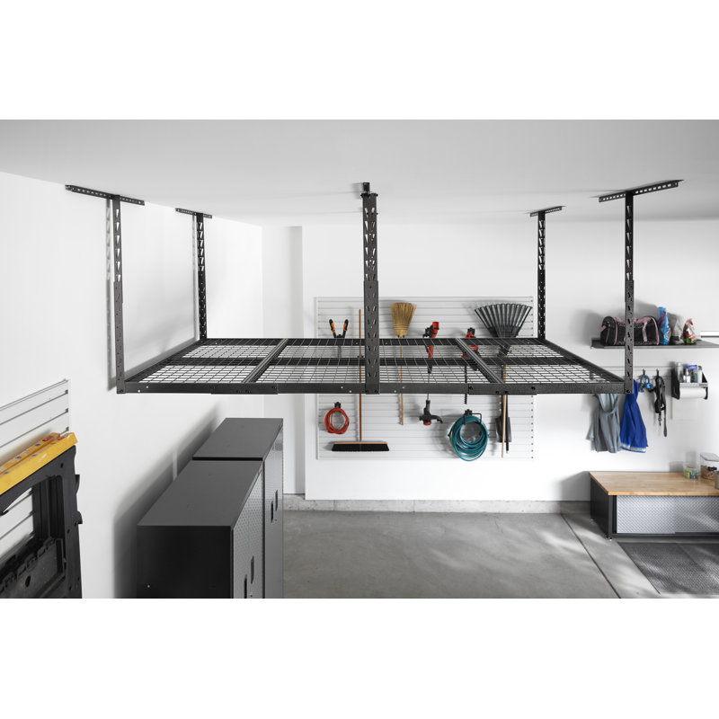 Overhead GearLoft™ Storage Rack 4' X 8', Hammered Granite