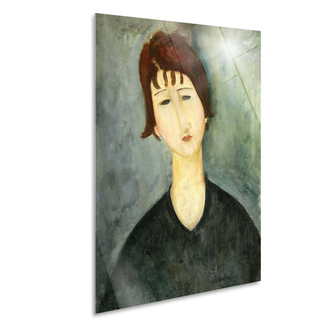 Wandbild Female Portrait von Amedeo Modigliani