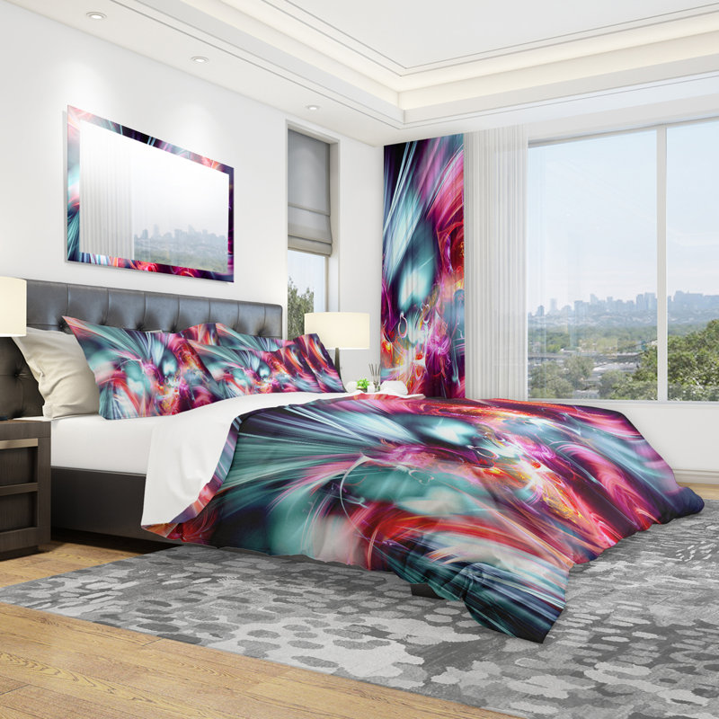 Take Me Over - Ensemble de housse de couette abstrait - Polyester en microfibre