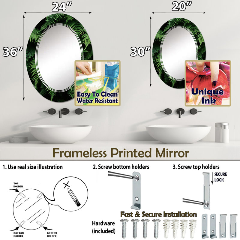 Miroir Fairbairn, 30 po x 20 po