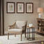 Fauteuil décoratif, fauteuil transitionnel en canne