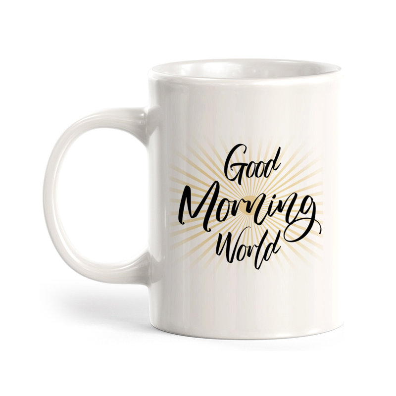 Tasse à café Good Morning World