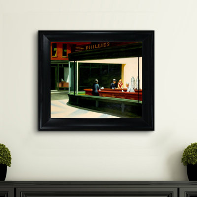 «Nighthawks» par Edward Hopper - reproduction d'art sur toile
