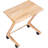 TV Tray Table, TV Dining Table With Casters For Small Spaces, Solid Wood End Table, Sofa Couch Side Table Removable Snack Tray For Coffee Bed Sofa Eating Writing Reading Living Room Bedroom