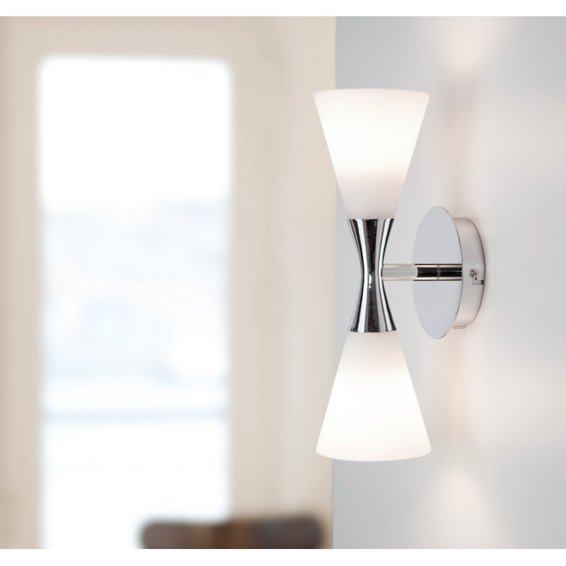 Plug-in Up & Downlight, Chrome/White