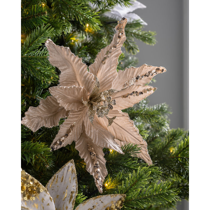 Fabric Poinsettia Arrangement