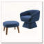 Chaise de loisir rembourrée avec repose-pieds-635523369