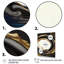 Cercle noir et or III - ensemble d'art mural moderne sur toile-88084050-88084051