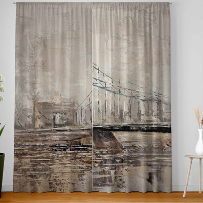 London Tower Bridge Blackout Curtains Pair | Home Decor
