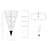 Mescal Triangular Design Curio w/ Shelves, Drawers & LED Lights-560696241