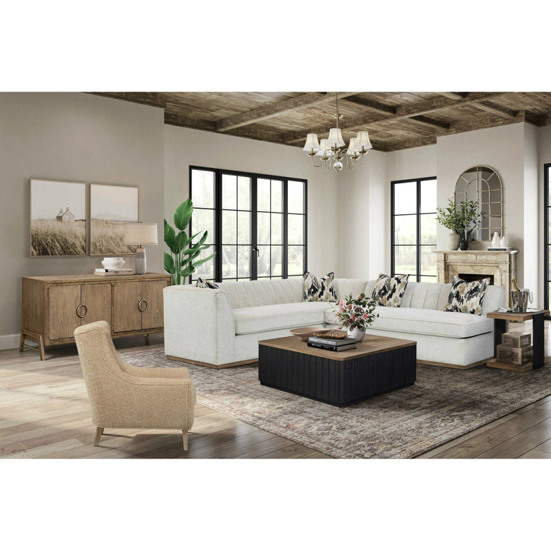 Stylish Channel Chairside Table, Veneers, Modern Design With Storage Shelf, 24 In. Width X 18 Depth 22 Height Contemporary Side Table Feature, Solid Wood + ,
