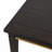 Contemporary Rectangular Dining Table Espresso Wood Mirror Insert