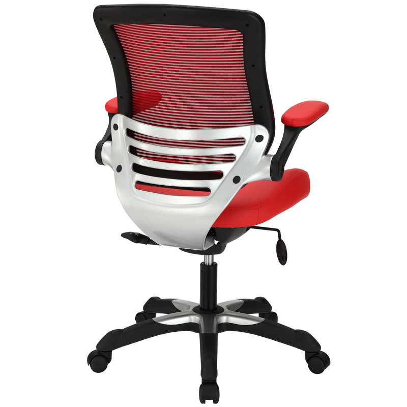 Modway Expedition Office Chair, Vinyl, Red