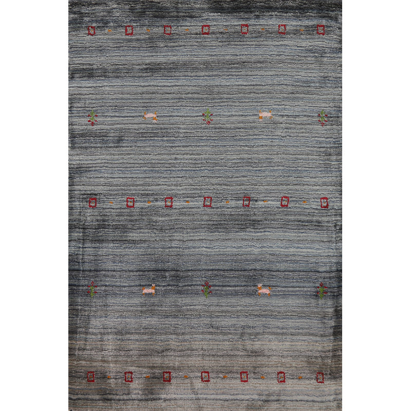 Tribal Wool Gabbeh Oriental Rug 3x5