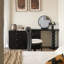 Commode noire rétro