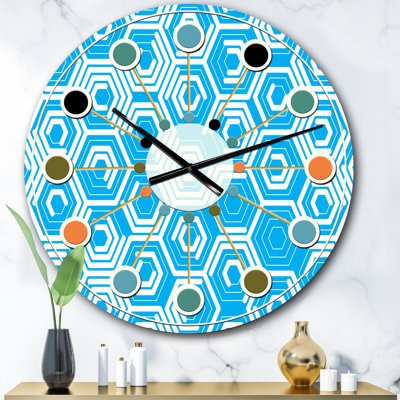Horloge murale rétro Mid-Century