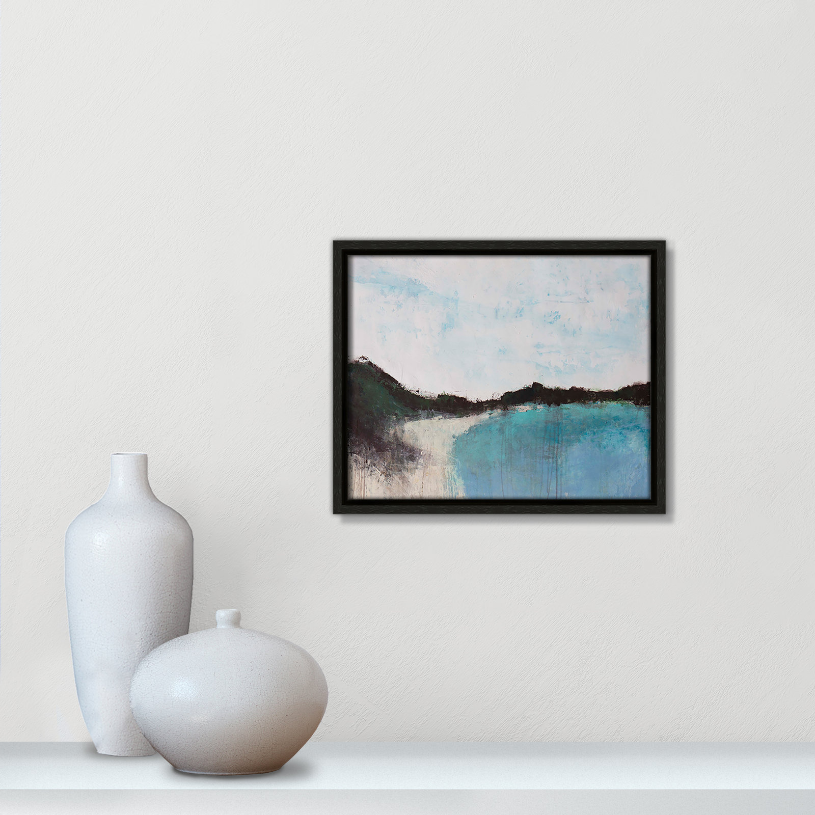 Mountainside Lakeview III Print, Espresso Framed, 9.5'' H x 11.5'' W x 2'' D