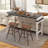 Ebern Designs Bar Table With Power Outlets Counter Height Table With Storage Compartments Wooden-239613865-239613862