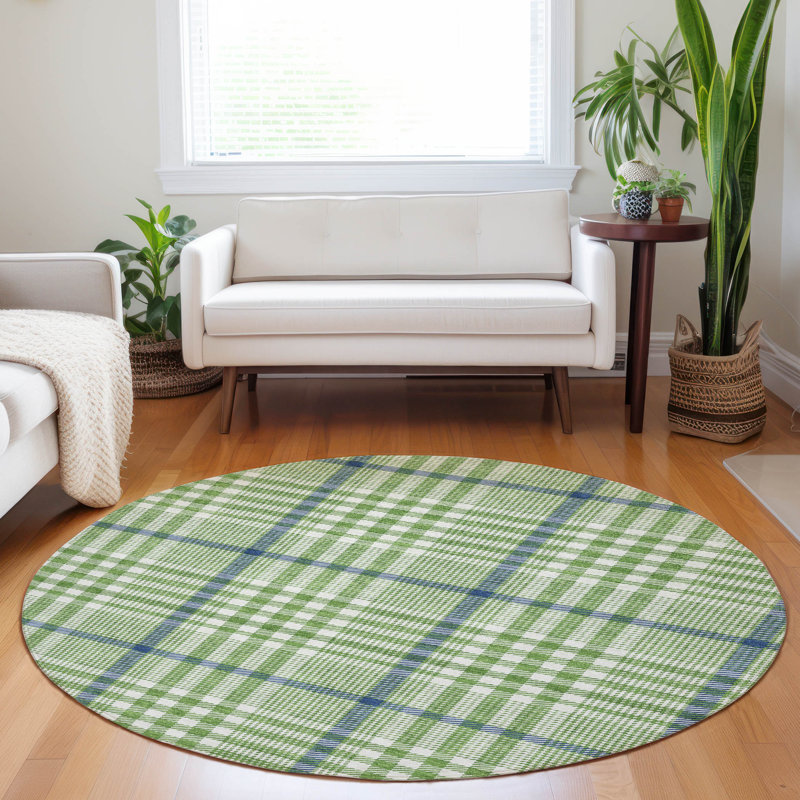 Tapis intérieur / extérieur lavable à la machine Chayden ACN1054, Rond 8 pi