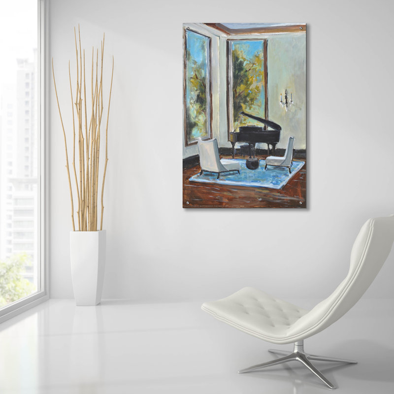  «Sitting Room» par Jadei, impression murale en verre acrylique, 24 po x 36 po, H 36 po x l 24 po