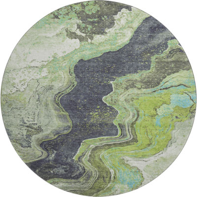 Premium Machine Washable Jakiyra AMF1907 Abstract Rug