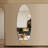 63" x 24" Modern Oval Full Length Wall Mirror