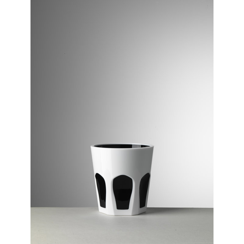Gulli Drinking Glass, White/Black