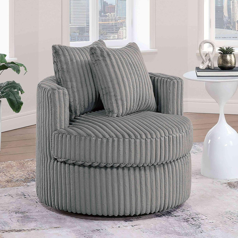 Chaise rembourrée confortable et pivotante, Fumée