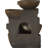 Weather Resistant Cascade Fountain with Lights