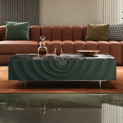 Light luxury style marble simple coffee table