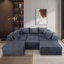 Canapé modulaire en velours côtelé Clementino-116082432