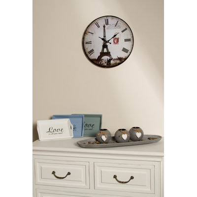 Close Wood Wall Clock