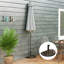 Porte-parasol décoratif d'extérieur, base de parasol demi-ronde pour patio