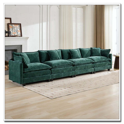 Modern Sectional Couch Cloud Sofa 4 Seats