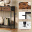 Console avec 3 tiroirs en tissu, ...