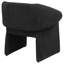 Fauteuil d'appoint à accoudoirs inclinés noir Mcdonald