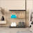 Two-door Glass Display Cabinet 2 Shelves with Door, Floor Standing Curio Bookshelf-825025490