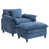 Chenille bleu