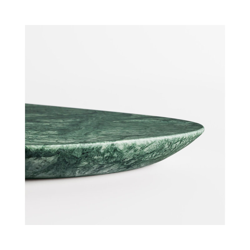 Delicious Marble Decorative Tray, Green Marble, 1" H x 16" W x 13" D