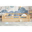 Lit plateforme grand format avec garde-corps pleine longueur, base de lit grand profil bas, aucun sommier tapissier requis-129318679-129318683