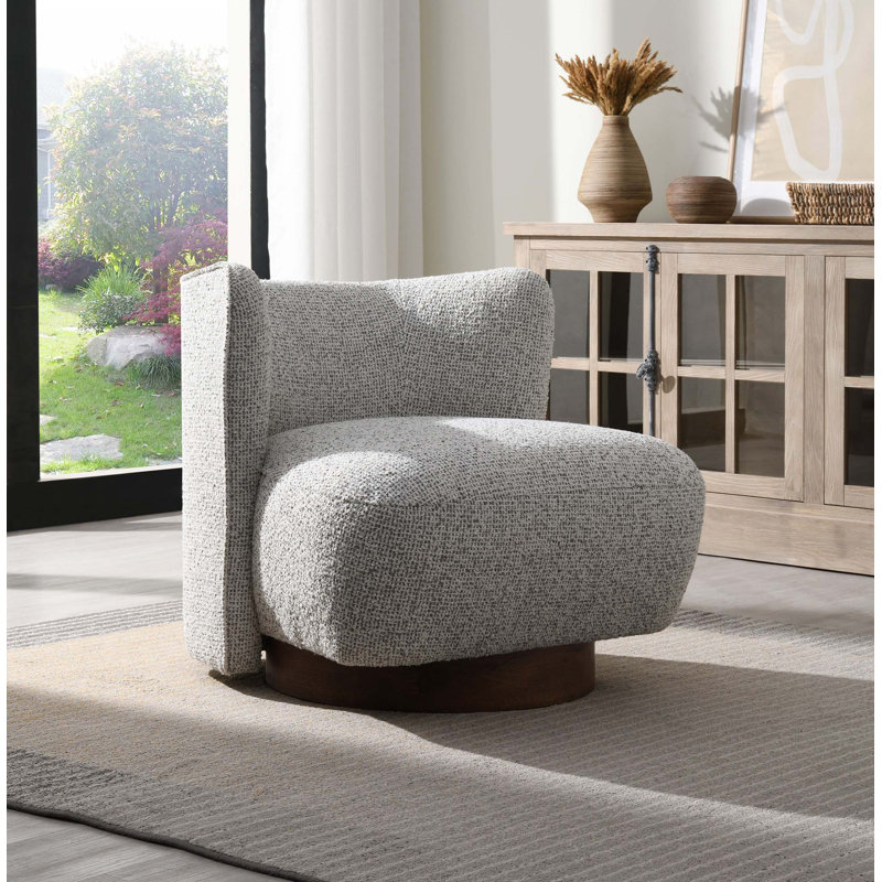 Fauteuil d'appoint en tweed Lisa