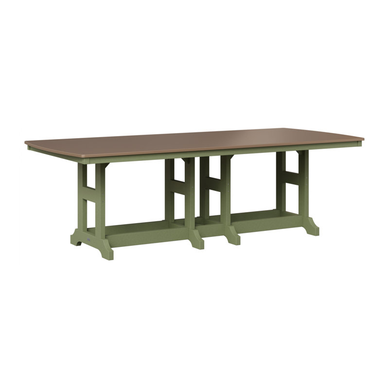 Table de salle à manger rectangulaire 96 po Berlin Gardens Garden Classic, Bronze martelé, H 30,87 po x l 96 po x P 44 po