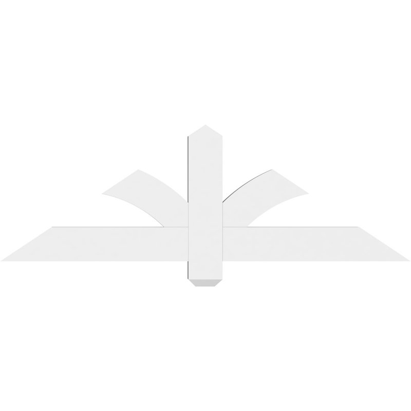 Support pour pignon en PVC Redmond, H 16 po x l 48 po (pas: 8/12), P 2 po x F 4 po