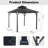 Harlem 10 Ft. W x 10 Ft. D Steel Double Tier Hard Top Gazebo with LED Lights per Post
