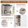 Abdusalam 70.9''H Accent Cabinet, Corner Cabinet with Open Shelf