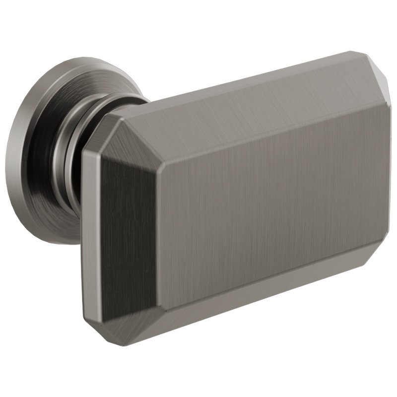 Invari® Rectangle Knob, Luxe Steel
