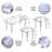 Ensemble de tables basses 3 pièces Yamileth
