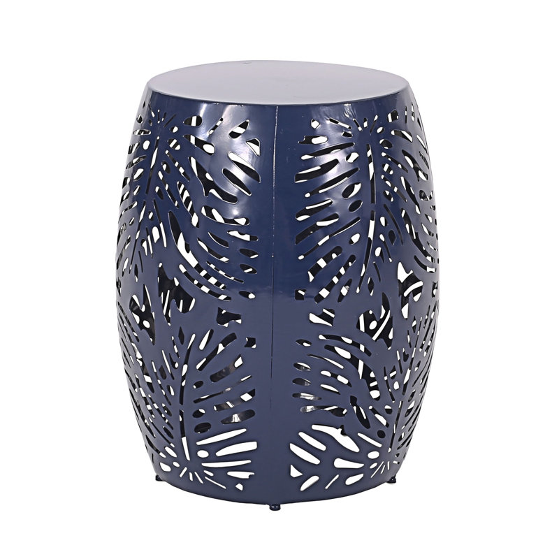 Outdoor End Table, Navy Blue