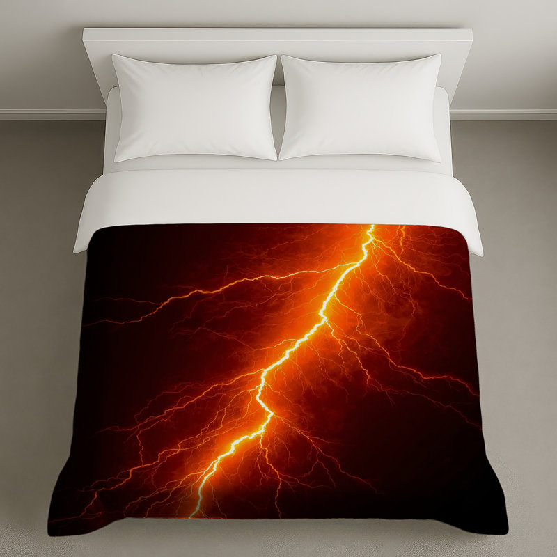 Housses de couette Bright Lightning Bolt, Twin