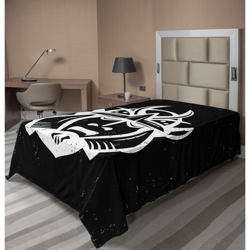 Drap-housse Ambesonne, Drap plat pour lit simple